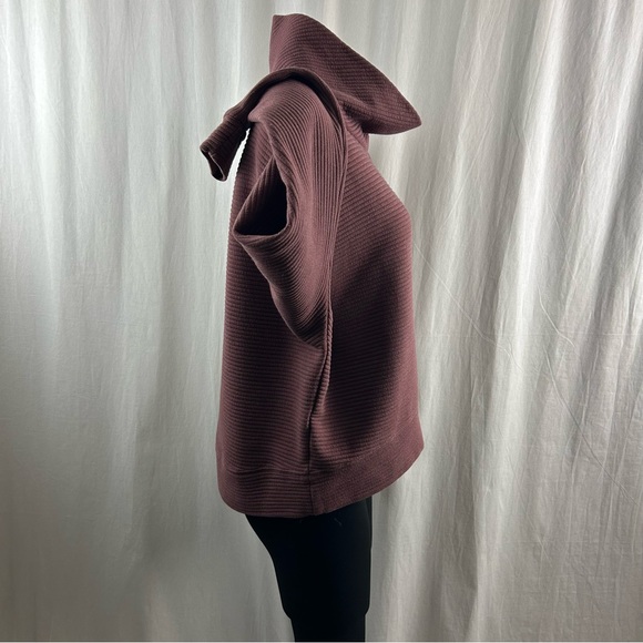 ZELLA Carey Ridge Funnel Neck Pullover In Maroon M - Picture 6 of 10